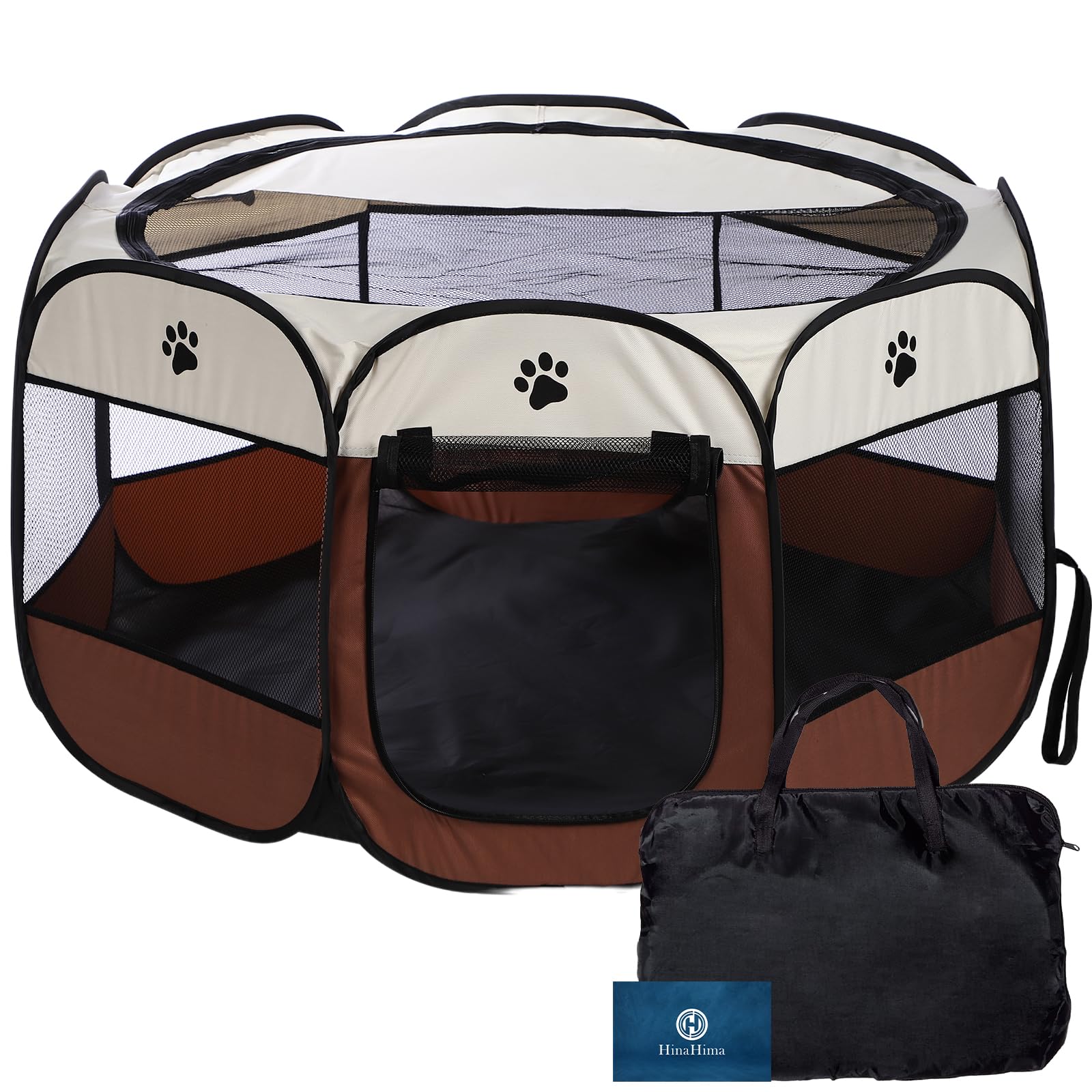 Amazon | HinaHima ペットサークル 折りたたみ式 収納バッグ付き