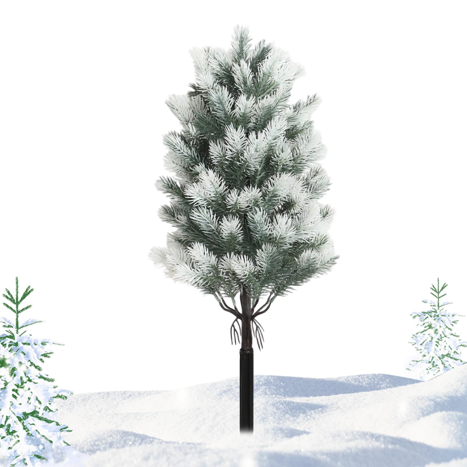 Árbol artificial de pino anti viento con ganchos de suelo para terraza