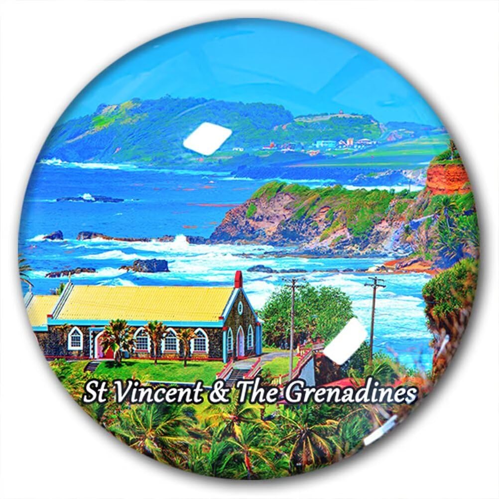 St Vincent & The Grenadines Yxsj4380 St Vincent & The Grenadines Fridge Magnet Refrigerator Magnets Souvenirs Travel Decorations Yxsj4380