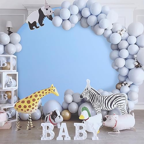 Miniatura 3 de 75 pies de fondo redondo blanco para fiesta de cumpleaños boda baby shower foto y decoración