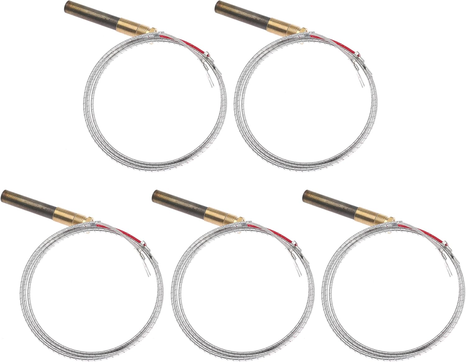 24'' 750mv Thermopile Generators for Fireplace Gas Ovens/Grills/Boilers/Water Heaters Frying Furnace 750℃ Millivolt Thermocouple