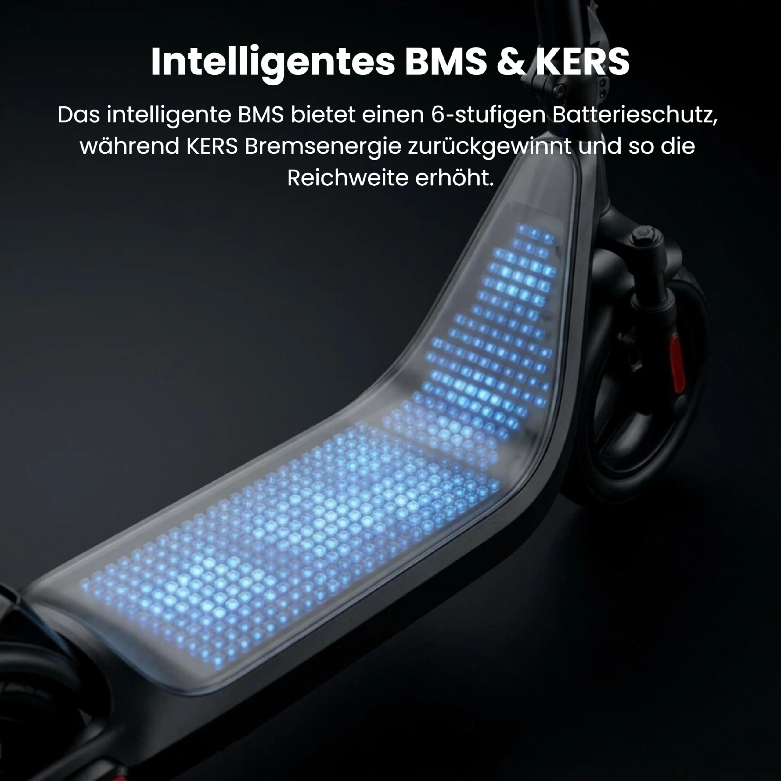 LAELIN E Scooter mit Straßenzulassung ABE, Elektroroller 500W Motor, 10 Zoll Gel Reifen, 35-45 km Reichweite, Vorderradfederung, Doppelbremse & TCS, IPX4