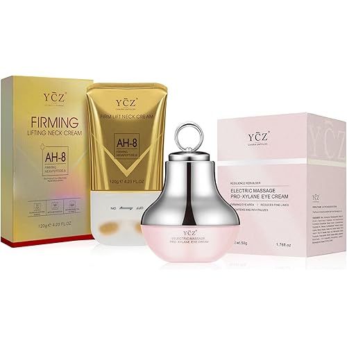Ycz Neck-Eye Care Tightening & Revitalizing Set -Smooth of Fine Lines, Eye & Neck Treatment, Skin Moisturizer, Deep Moisturizing Skincare