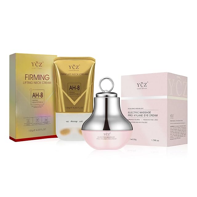 Ycz Neck-Eye Care Tightening Revitalizing Set -Smooth of Fine Lines Eye Neck Treatment Skin Moisturizer Deep Moisturizing Skincare