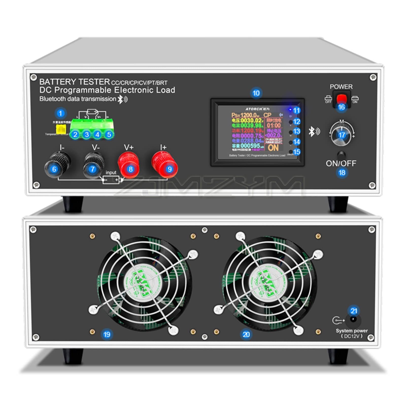Tester Batteria, Batteria Tester 40A DLB-1200W Multifunzione