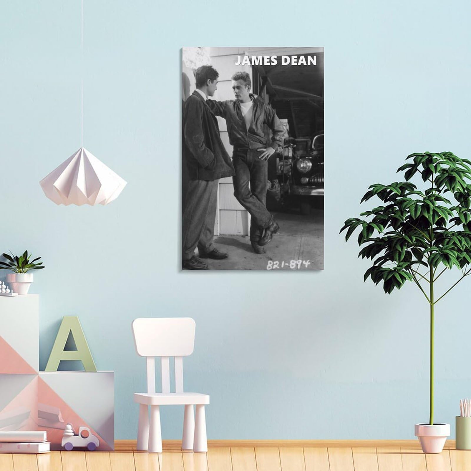 Amazon.co.jp: James Dean ポスター ジェームスディーンホワイトカー