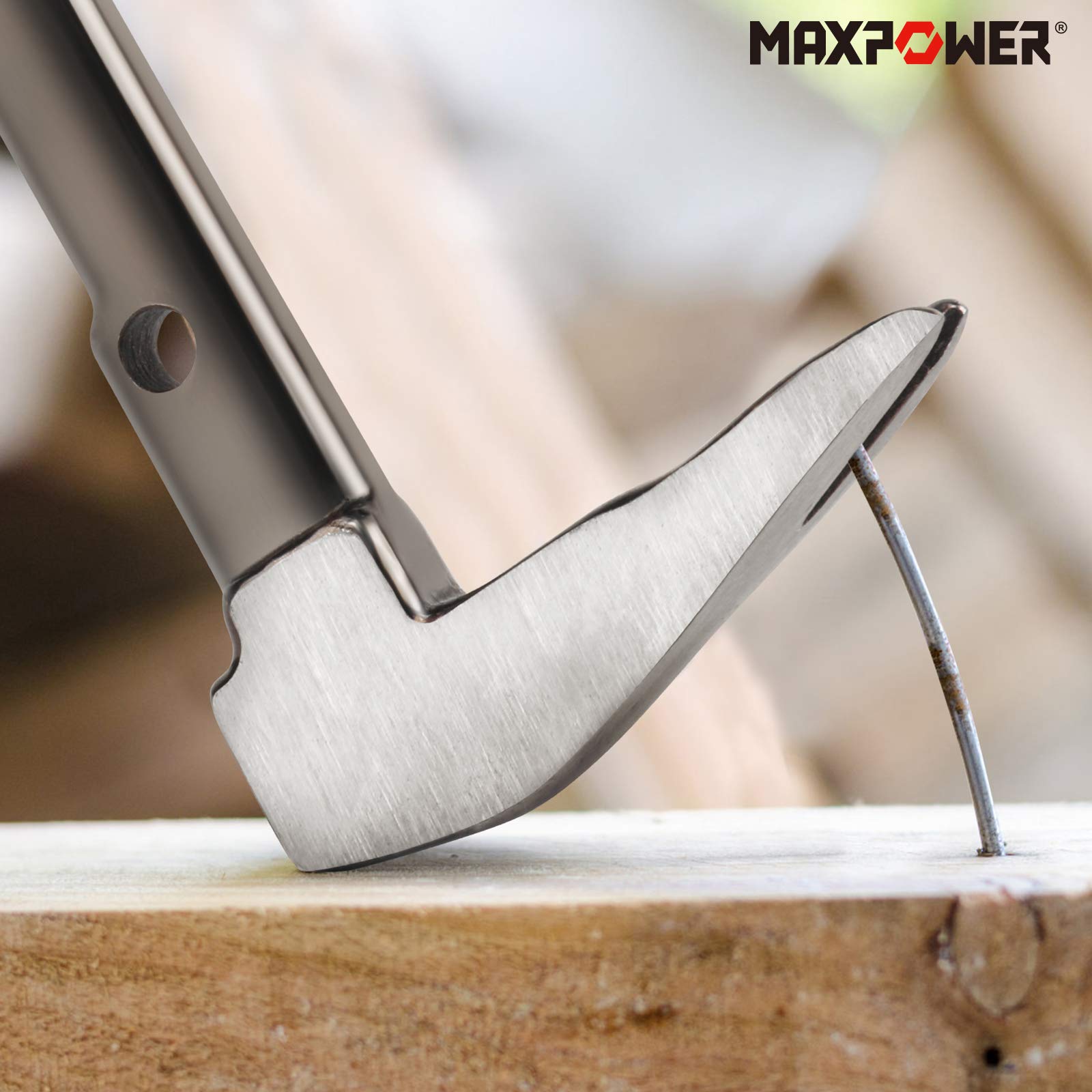 MAXPOWER Set di Leverino da Carpentiere, Confezione da 2 Leva per Estrattore per Unghie e Raschietto per Scalpello Levachiodi Giapponese (210 mm e 300 mm)