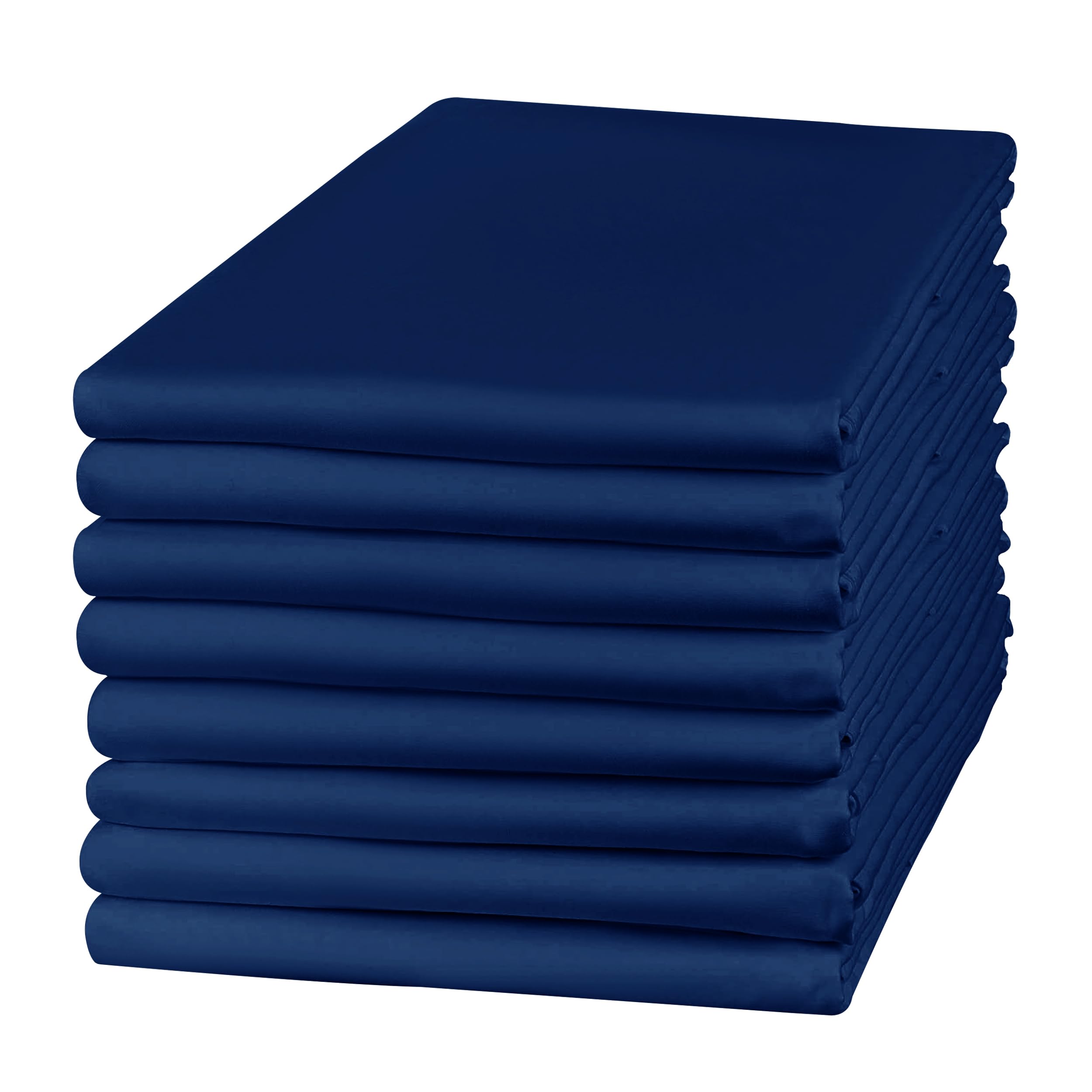 Hafaa 8 Pack 100% Brushed Microfiber Plain Pillowcases, Super Soft and Cozy, Wrinkle, Fade, Stain Resistant with Envelope Closure Bed Pillow Cases, 50x75 cm,