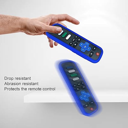 Vista 47 de Funda protectora para control remoto Roku, material de silicona respetuoso con el medio ambiente, a prueba de caídas, a prueba de polvo, lavable
