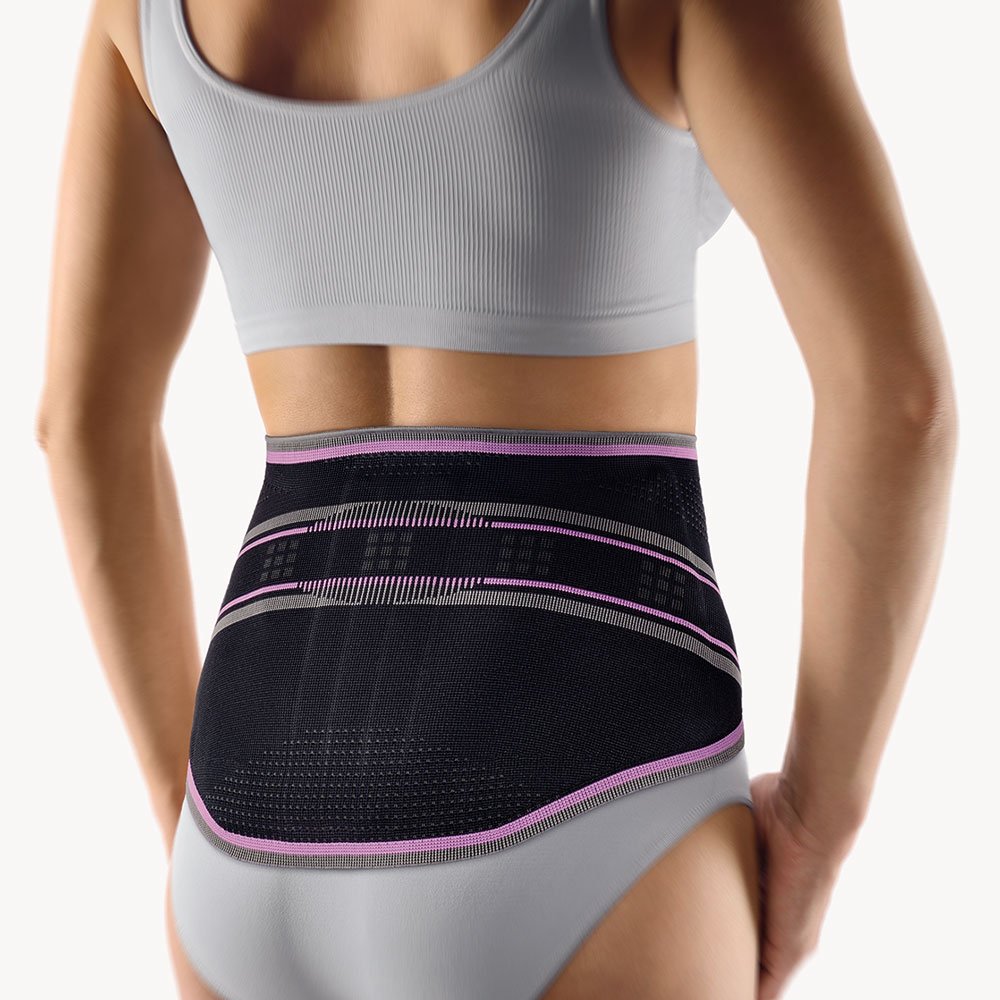 Bort StabiloBasic Lady Rückenbandage mit Pelotte 3 schwarz