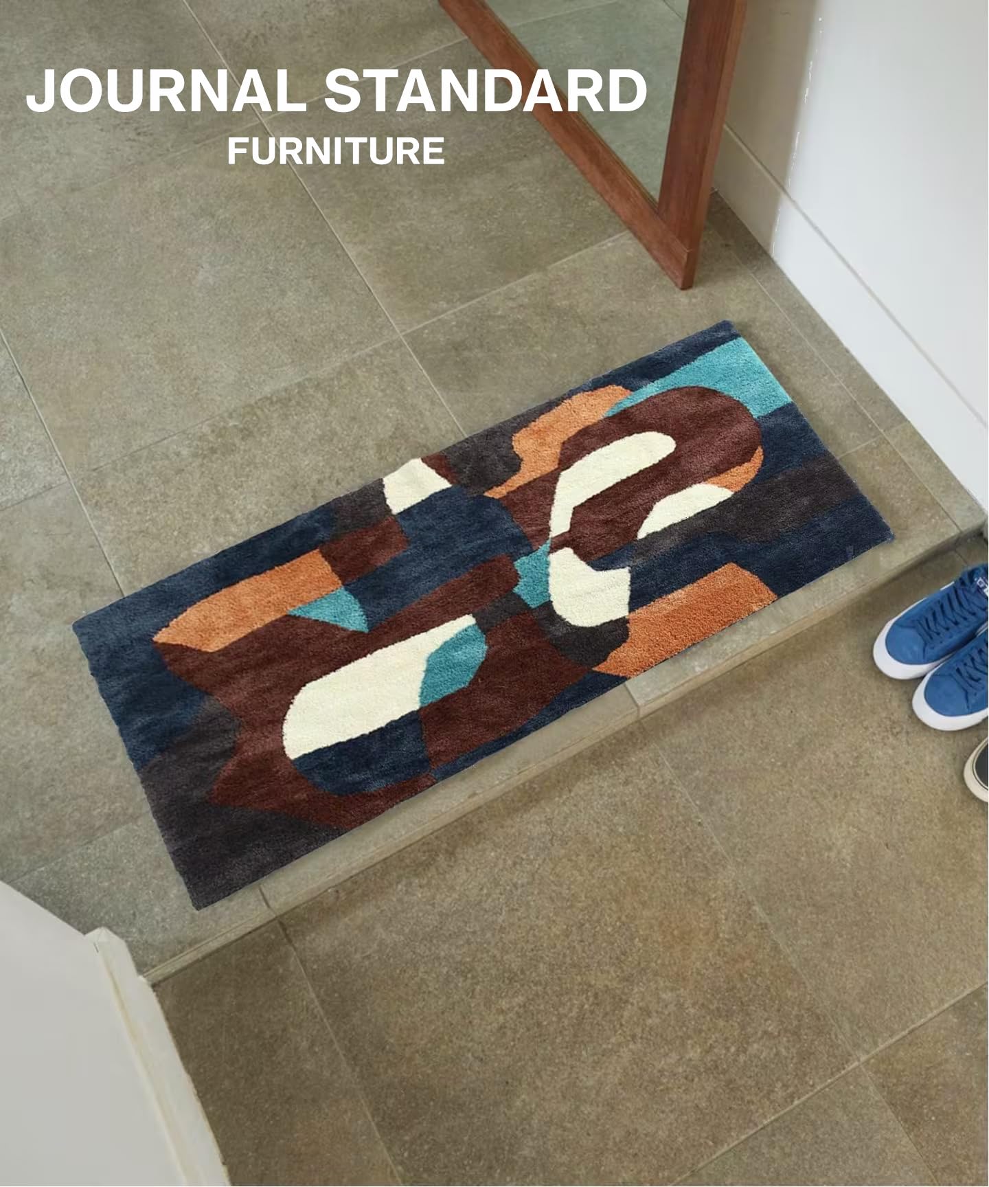 Amazon｜JOURNAL STANDARD FURNITURE PICFAIR RUG 50x120 ネイビー