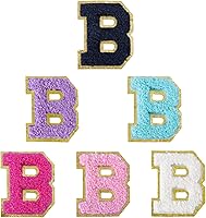 Vista 226 de 6 piezas de parches de letras de chenilla autoadhesivas, parches de letras preppy de 2 pulgadas para bolsos, ropa y sombreros, grandes pegatinas