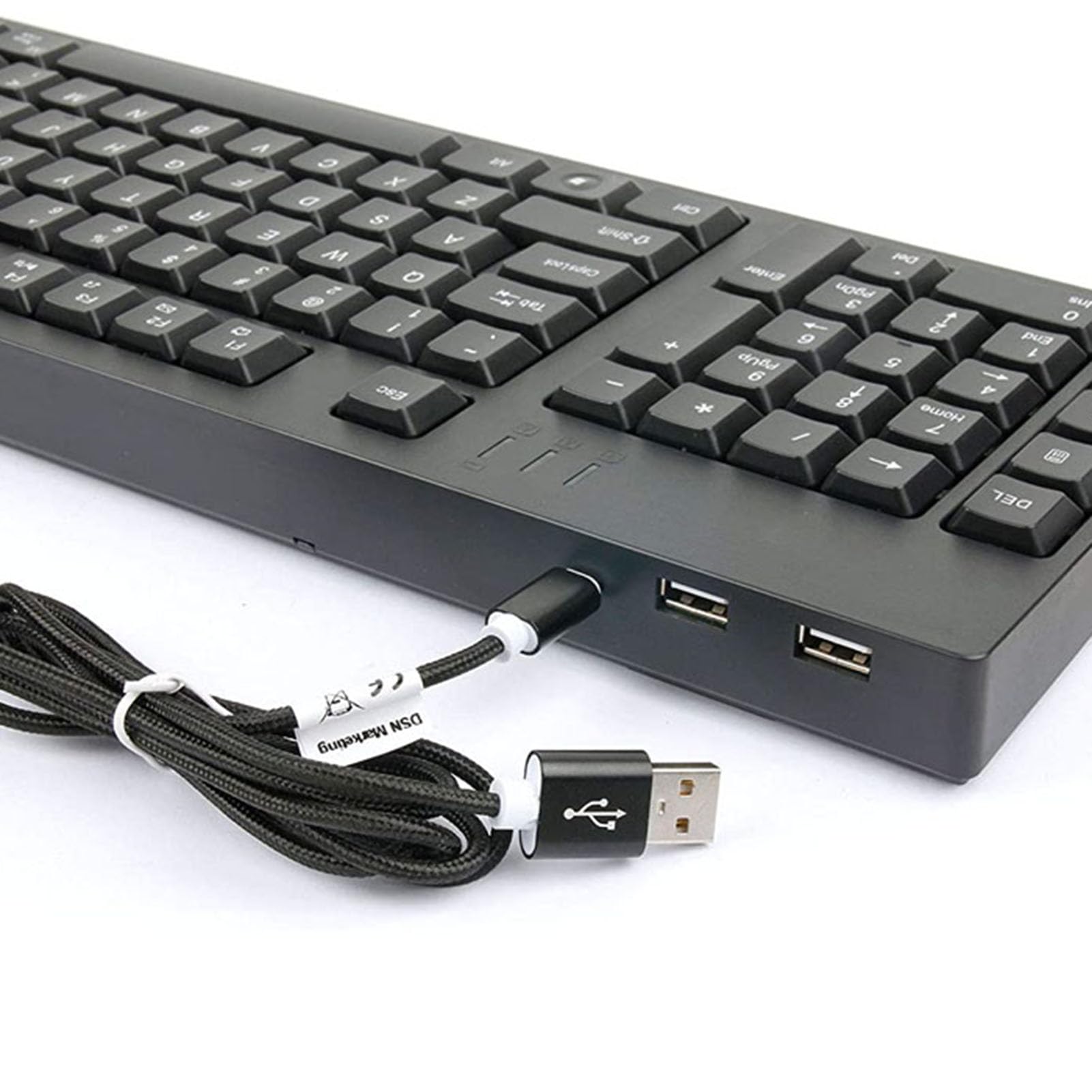 docooler Tastiera ergonomica Tastiera per Mancini Tastiera per Mancini Design ergonomico Tastiera Full-Size Doppia interfaccia USB Migliora l'efficienza lavorativa