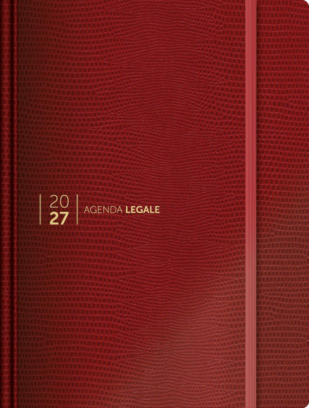 Agenda Legale 2027. Classica Lizard rosso. Con app Agenda Legale Pro