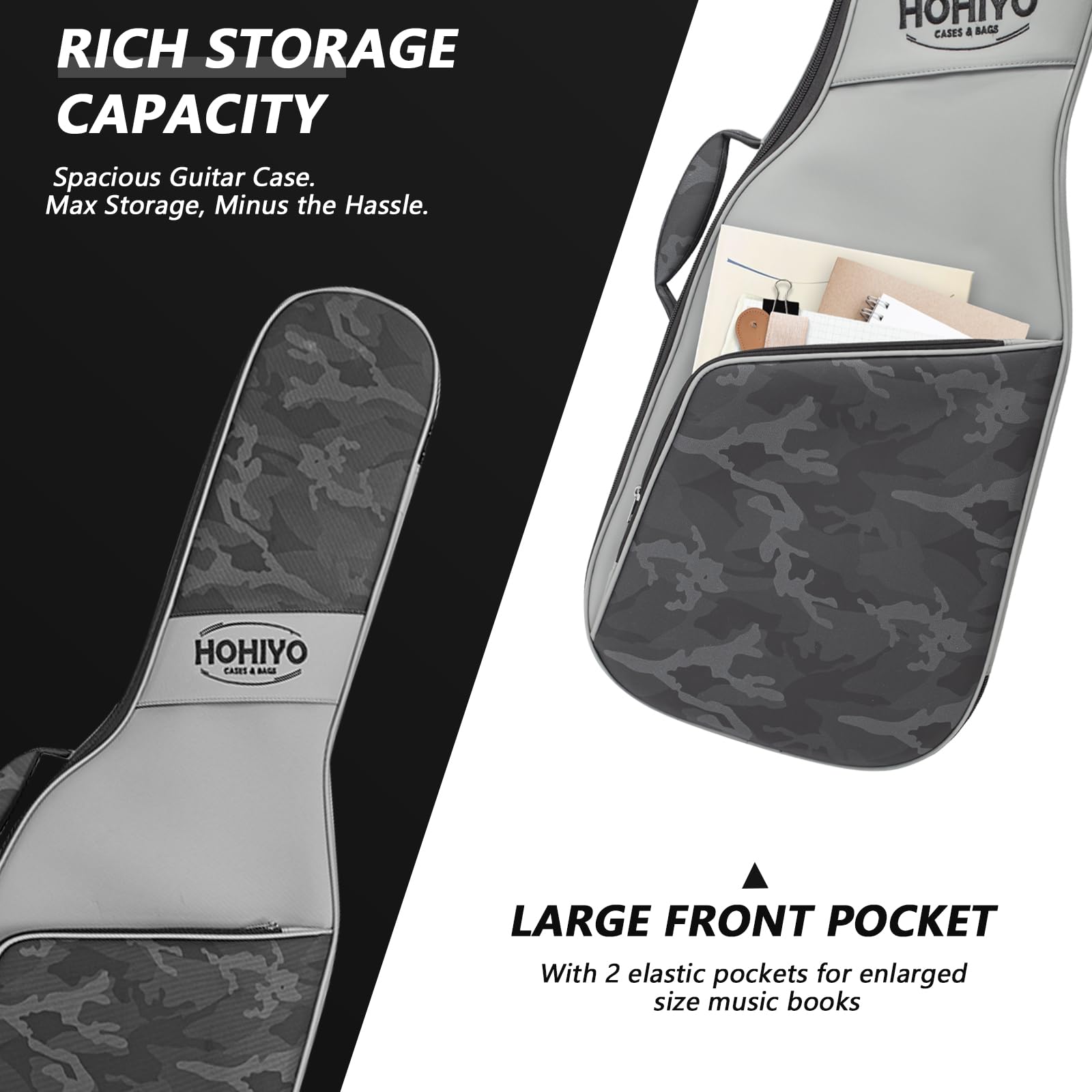 Bolsa acolchada de 20 mm para guitarra eléctrica, funda suave, acolchado grueso, compatible con equipos musicales, guitarra, músicos, guitarra eléctrica