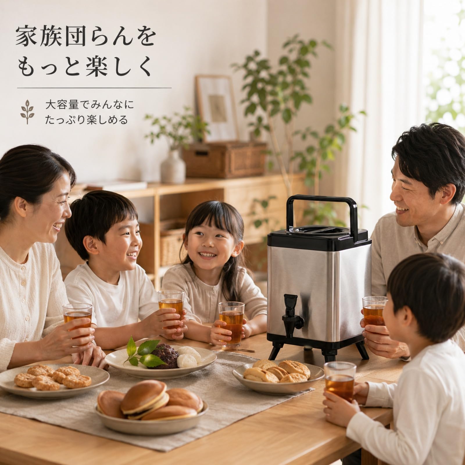 Amazon.co.jp: ZLBYXLU12L大容量ドリンクディスペンサー ステンレス製