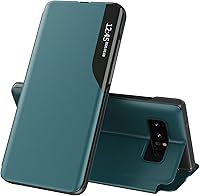 Vista 19 de Funda para Samsung Galaxy Note 9 - Clear View Funda de piel con función atril - Magnética - A prueba de golpes - Mujeres y hombres - Verde