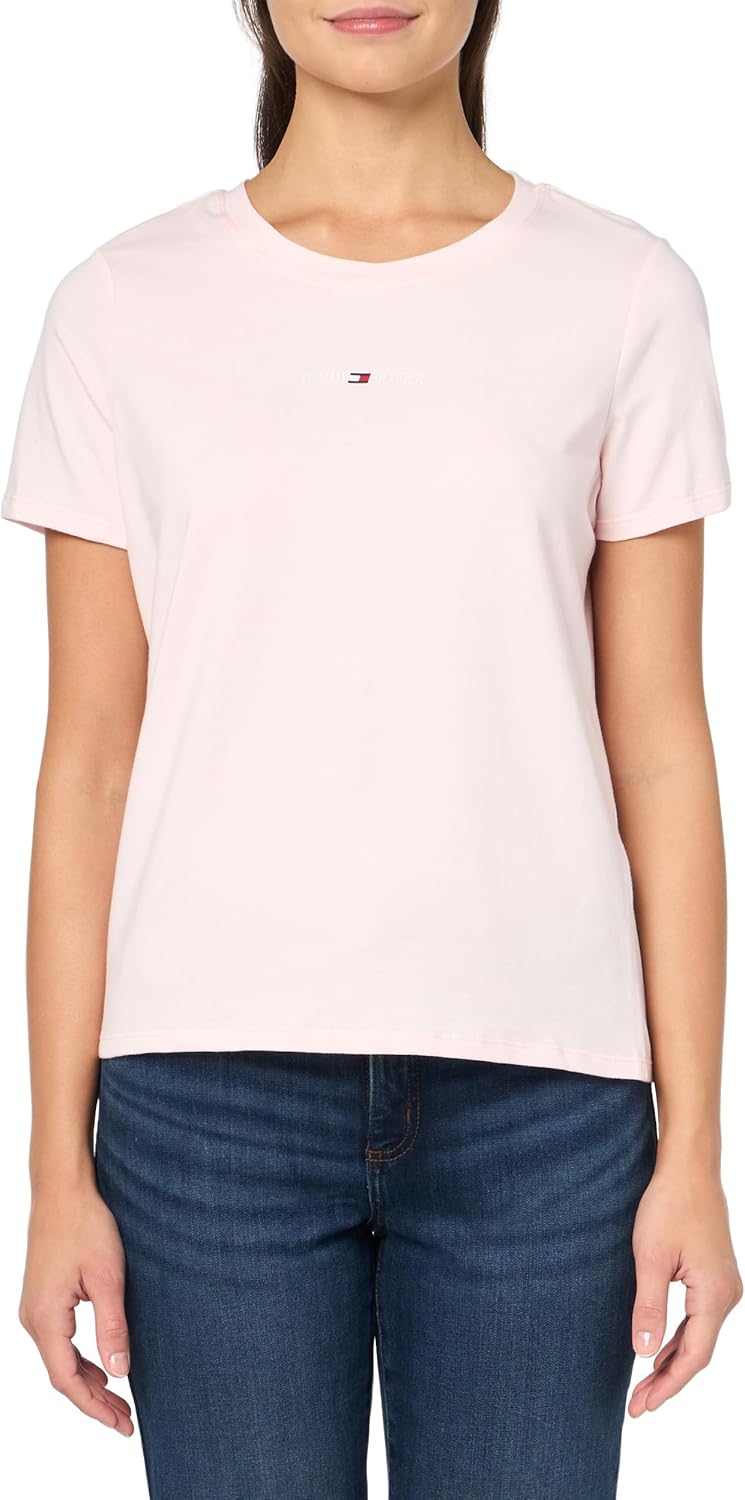 Tommy Hilfiger Womens Micro-Logo Graphic T-Shirt