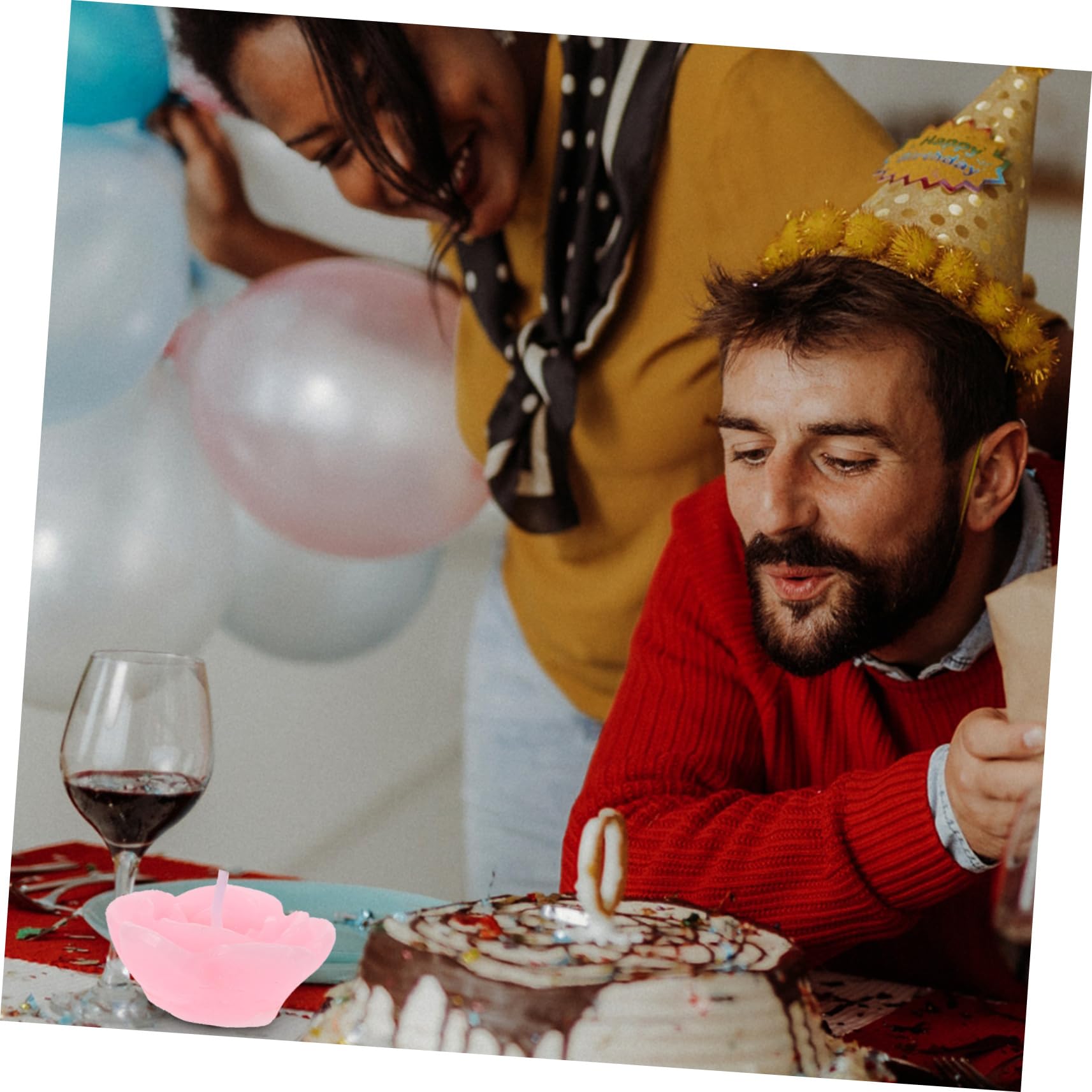12pezzi Candele Galleggianti Rosa Forma Di Fiore Per Decorazioni Di Matrimonio e Feste Candele Decorative Per Atmosfera Romantica e Festiva Per Casa e Compleanni
