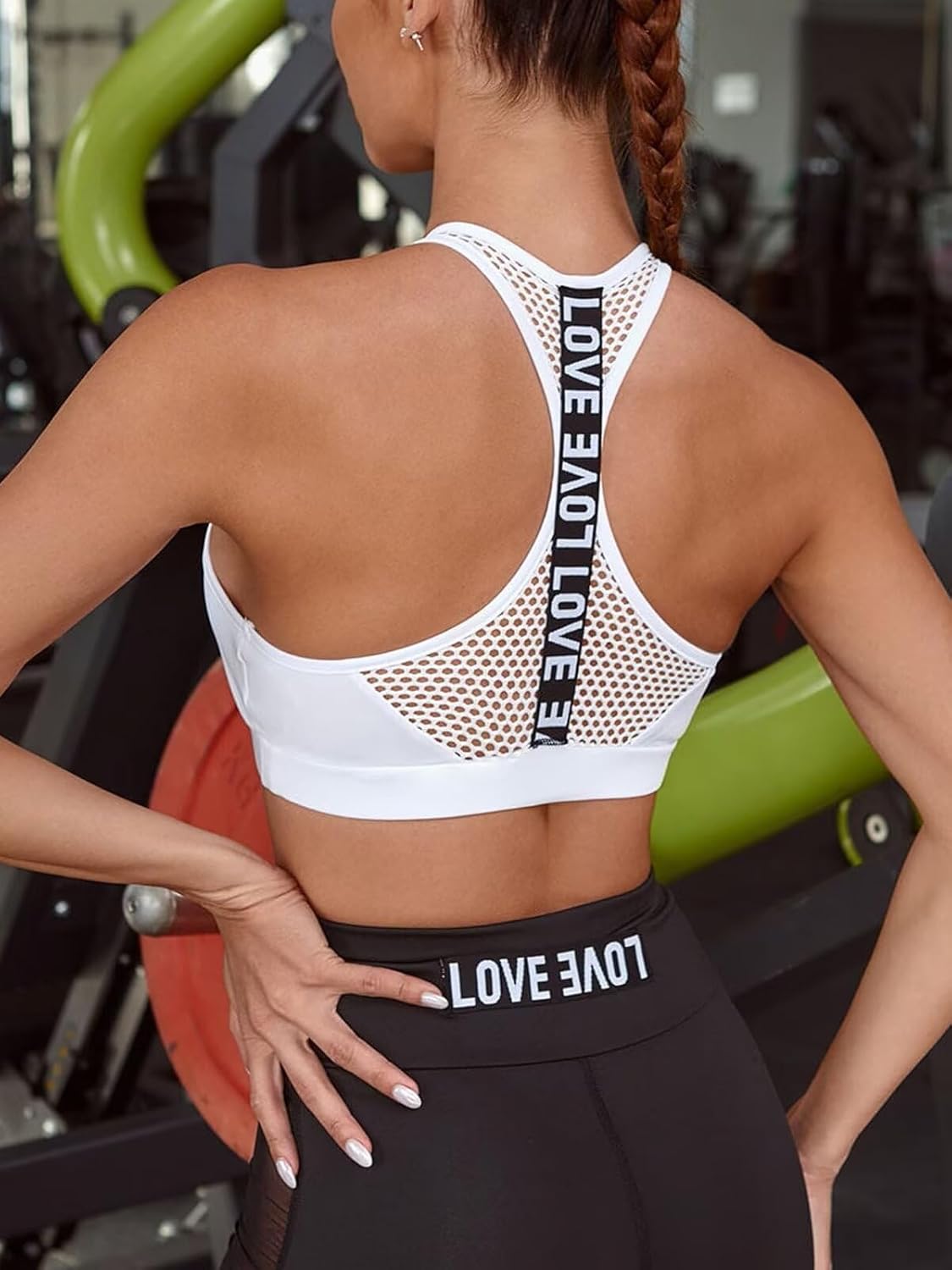 Sexy Sports Bras for Women High Impact Sports Bra Padded Workout Yoga Bra Crop Top - Image 5