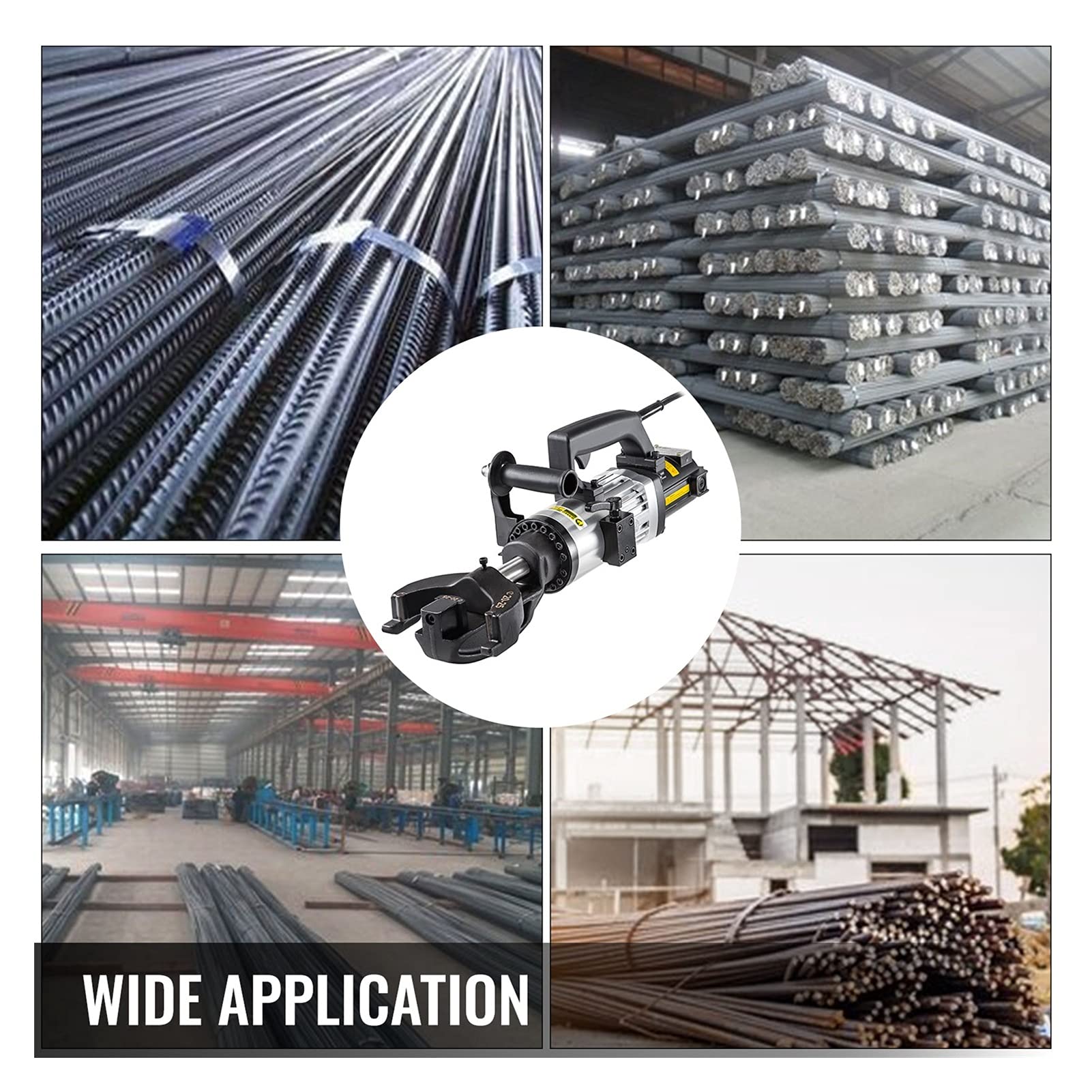 Cortatubos Rebar hidráulico eléctrico Bender de acero 1500W Handheld 4mm-25mm 110V velocidad de flexión 5 S Motor de cobre puro con cepillo de carbono