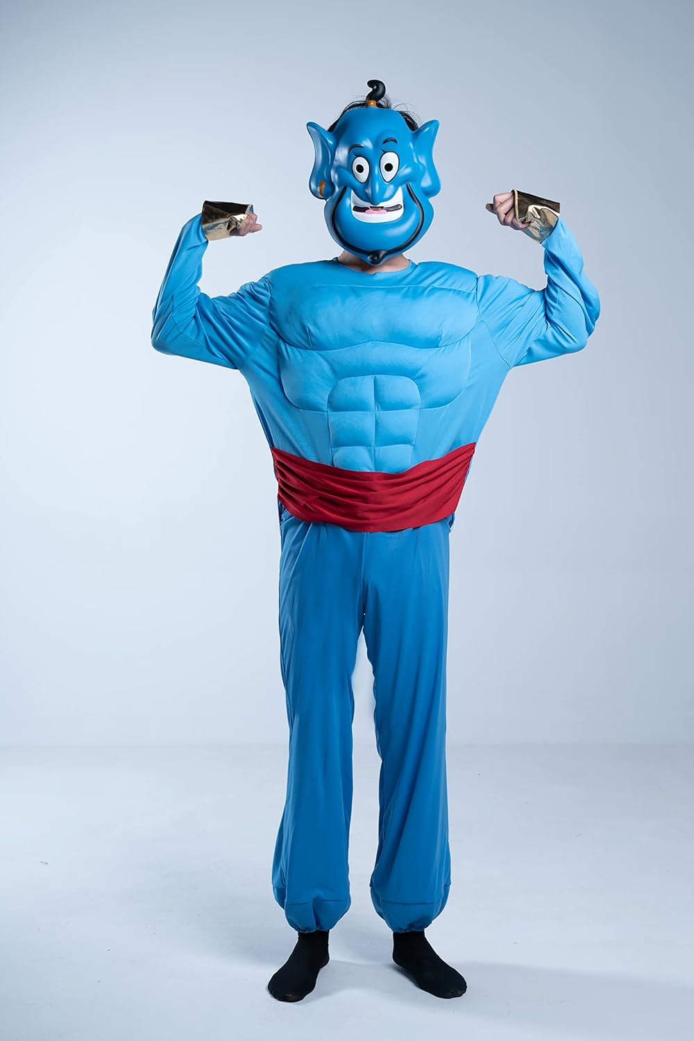 Miniatura 9 de Disfraz de Disguise del Genio de Aladdin de Disney con músculos para hombre
