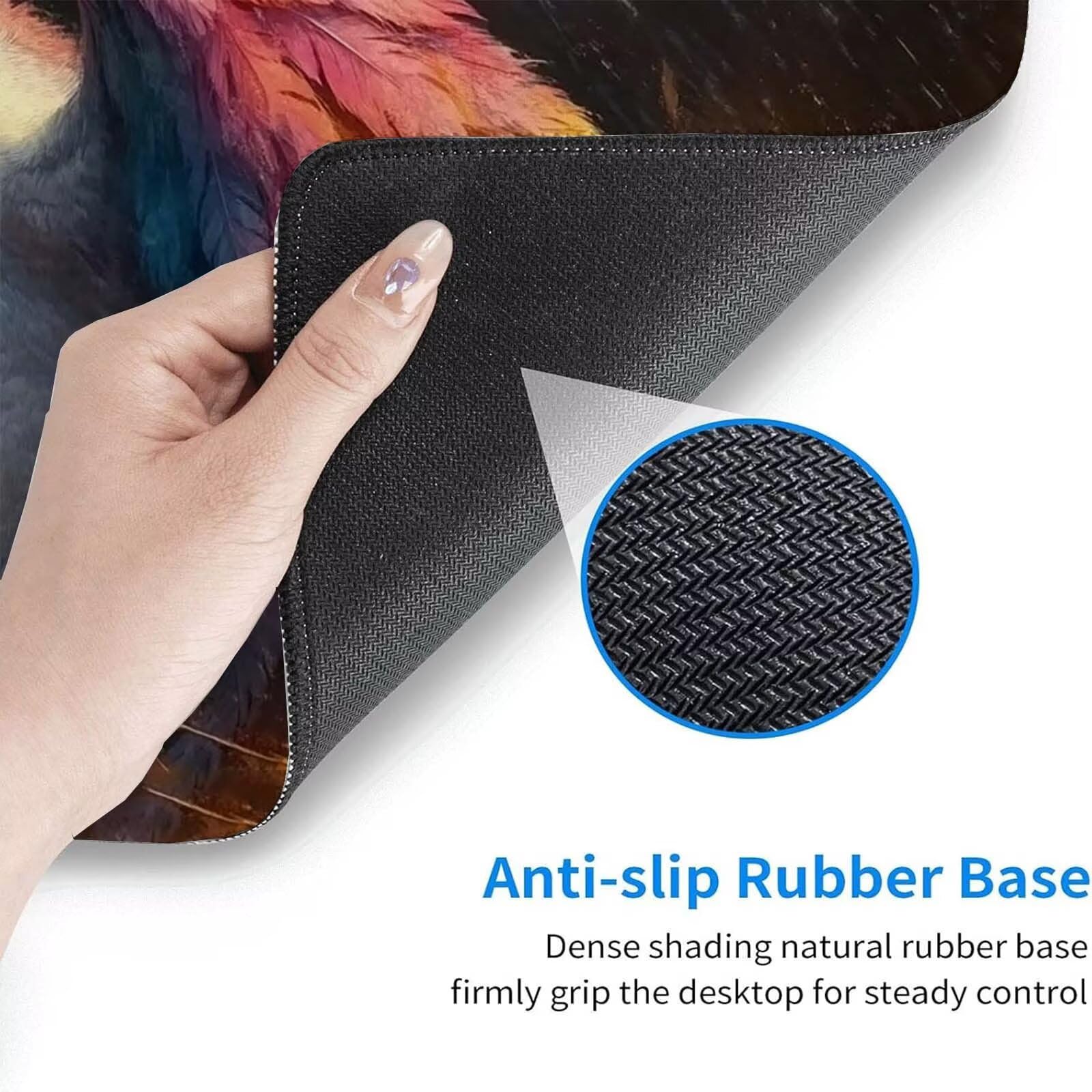 Tappetino Mouse Gaming, 1200x600mm Tappetino Mouse XXL nero 0c0-312 | Mouse Pad Grande, Ottimizzato per i Sensori da Gioco, Migliora Precisione e Velocità, per Mac e PC, Unicorno (2)