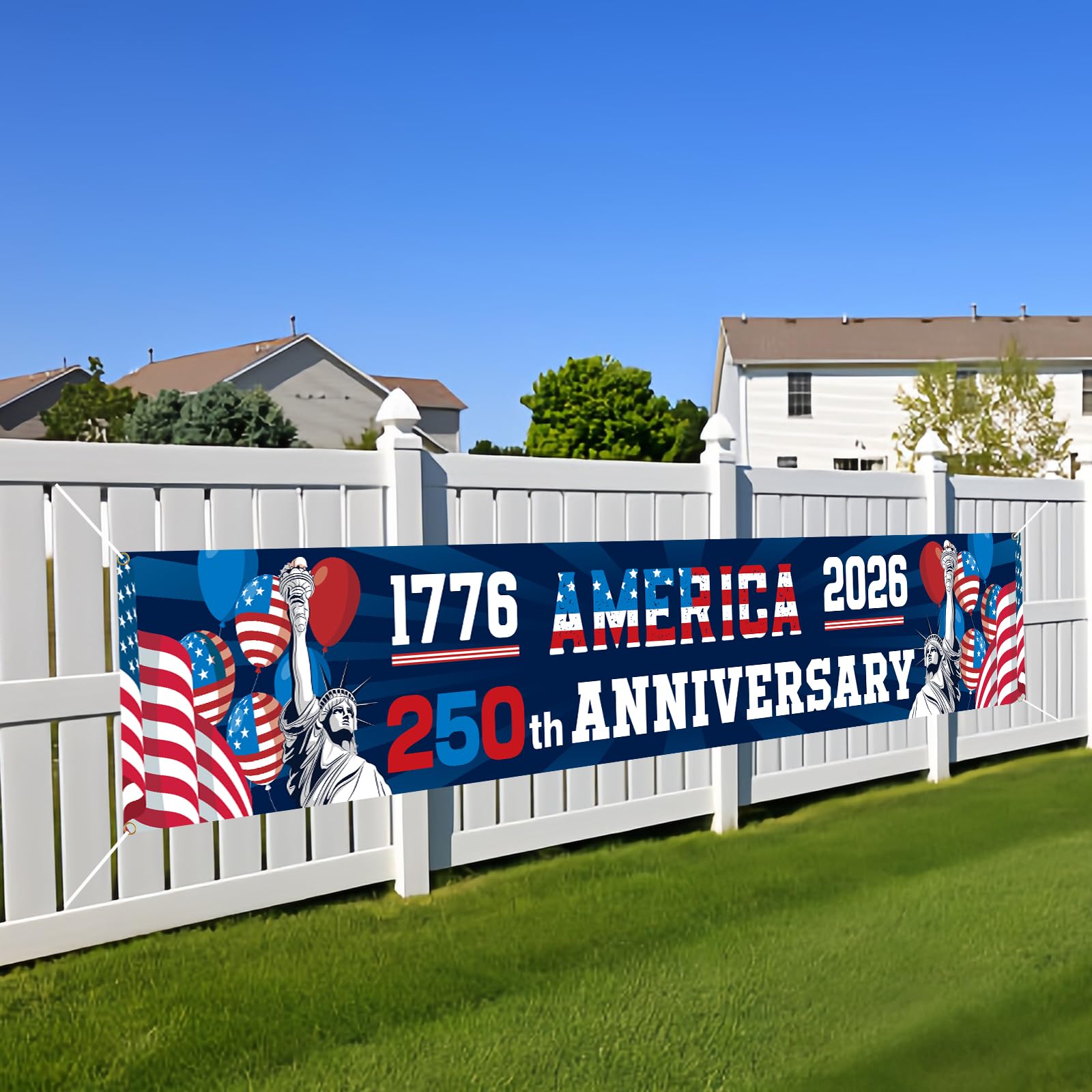 FLUUZE 250th Anniversary American Banner Flag - decorations | Mubboo