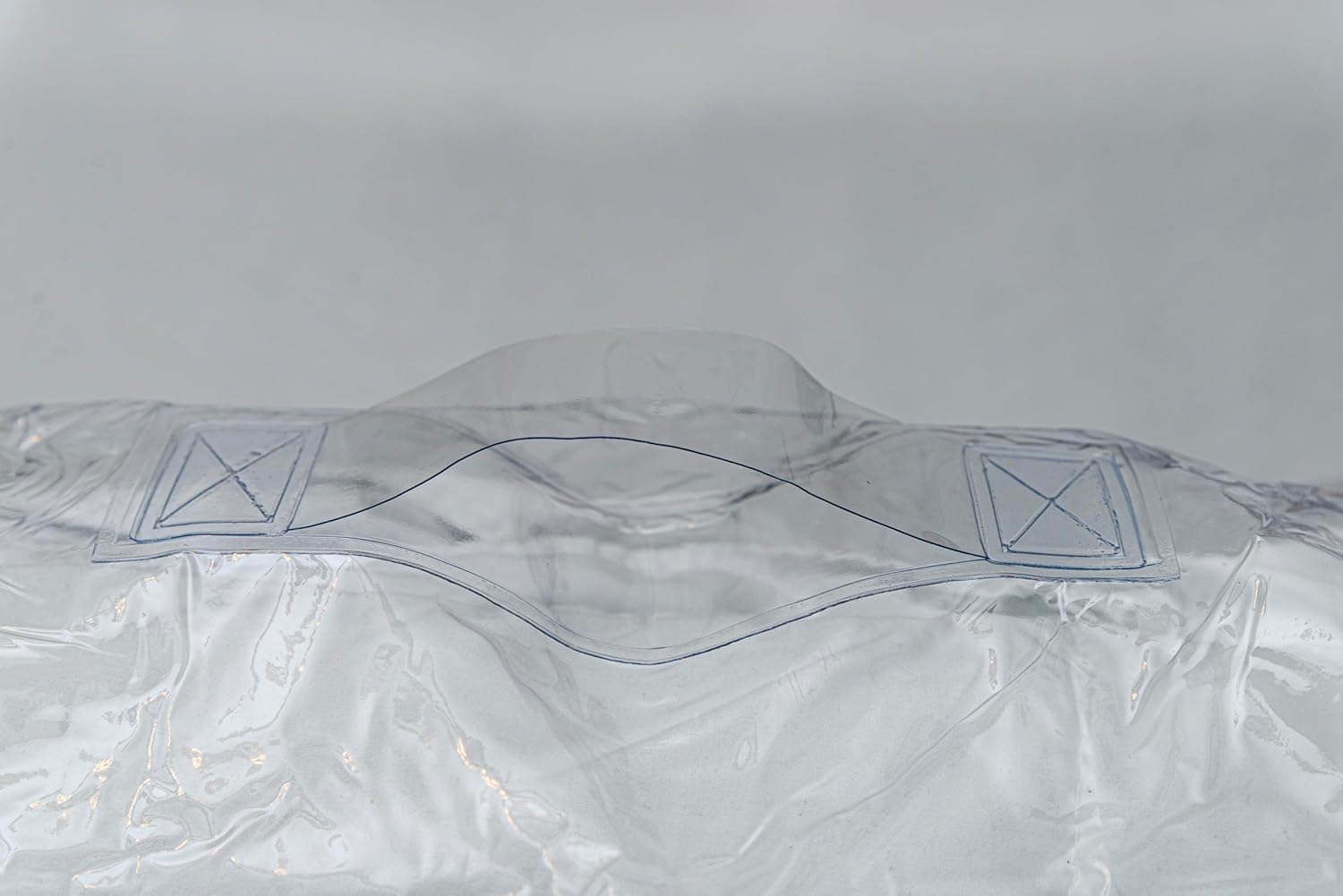 Set of 5 Clear Vinyl Zippered Storage Bags 22 x 18 x 7.5 Inch With Handle - Image 5