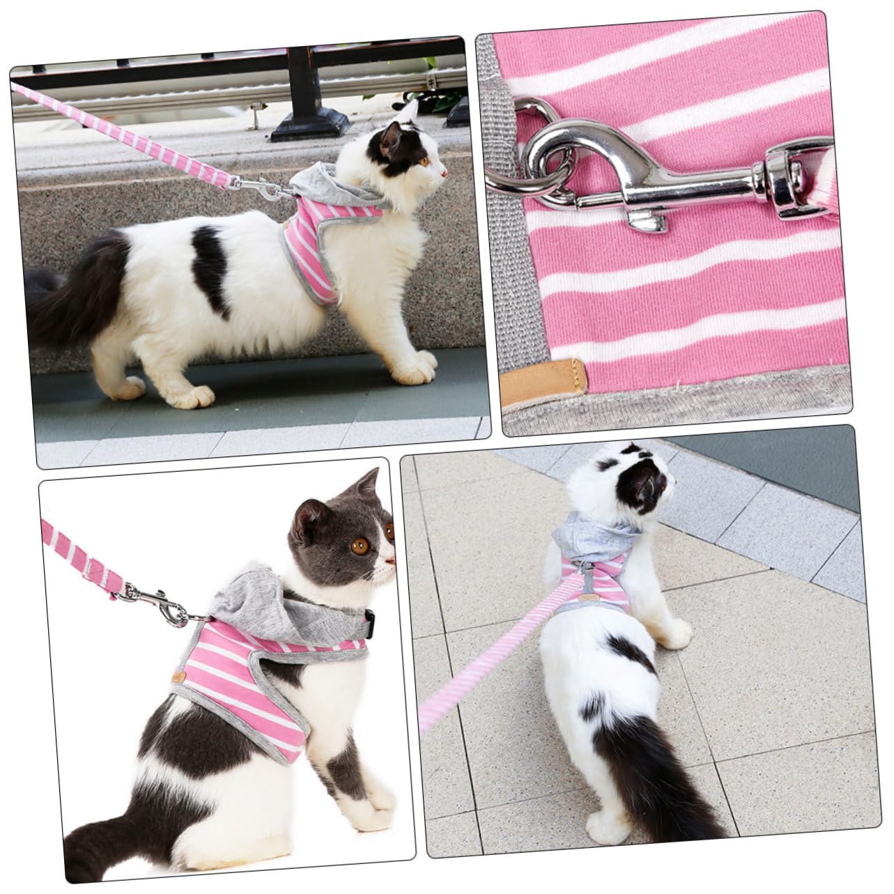 FRCOLOR 3stücke Katzen Geschirr Mit Leine No-Pull Weste Für Outdoor-aktivitäten Komfortabel Und Sicher Für Katzen Für Und Abenteuer