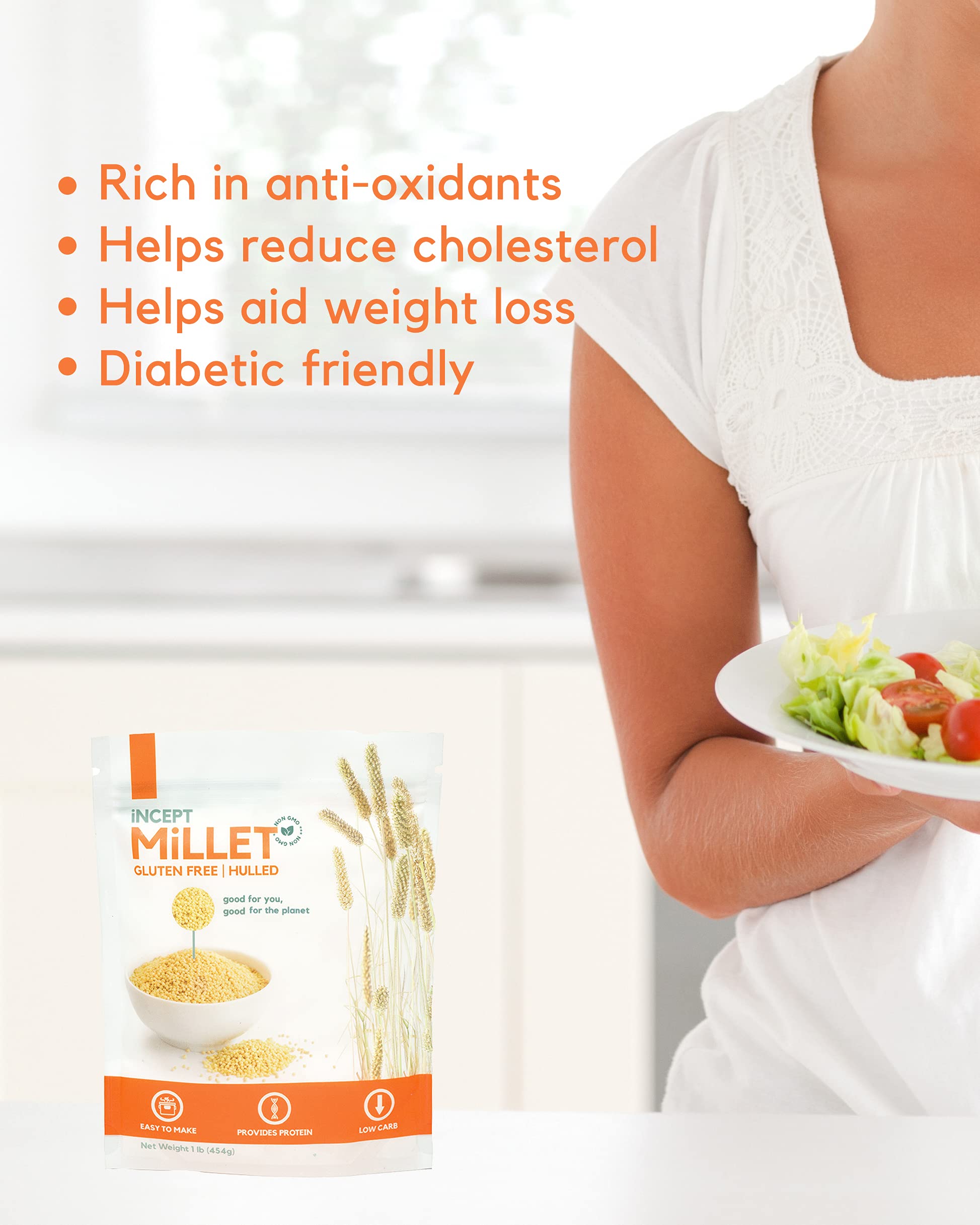 Incept Hulled Foxtail Millet, Premium Glutenfree Whol...B096Q9RBM4