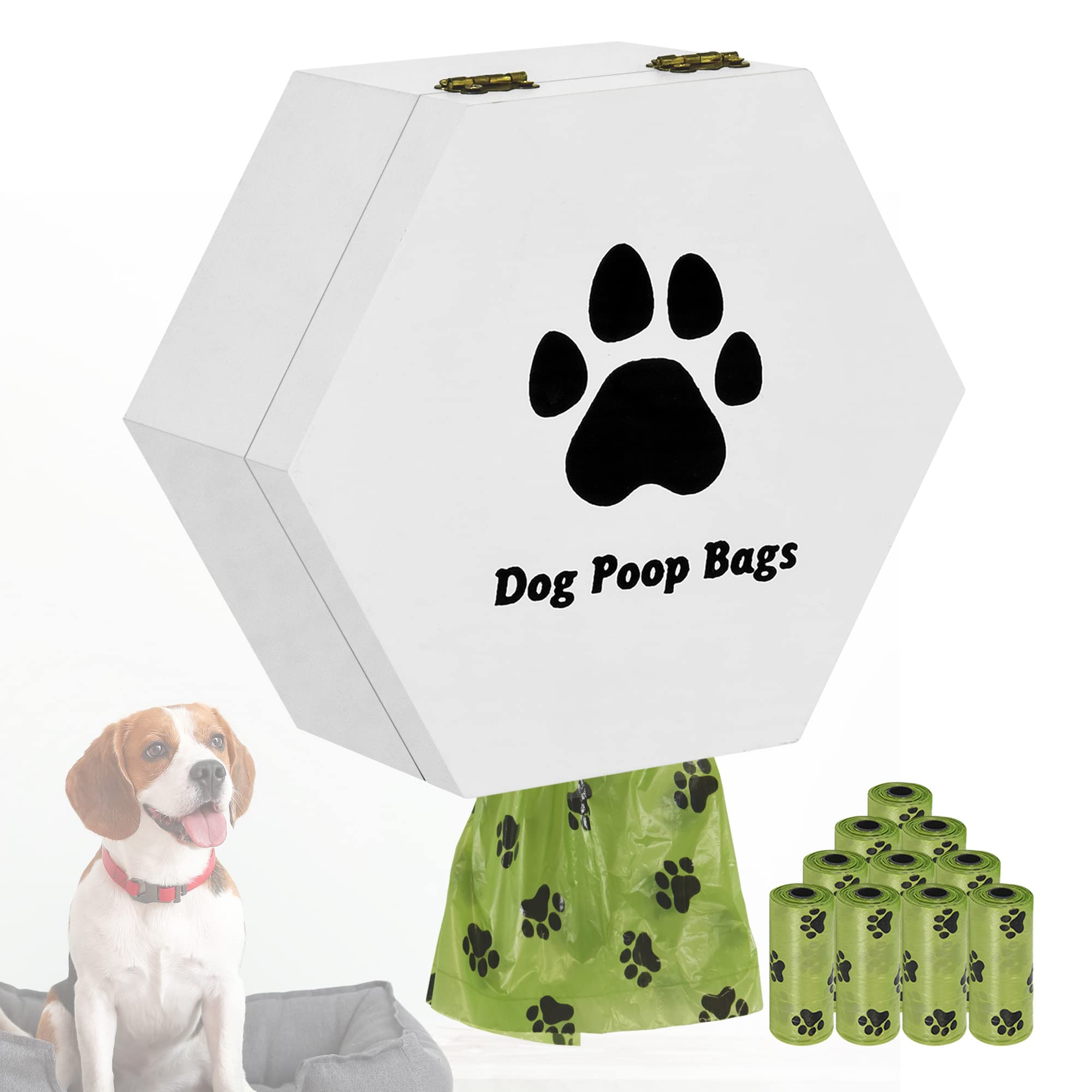 Dog Poop Bag Dispenser Indoor Pet Waste Bag Dispensing Holder