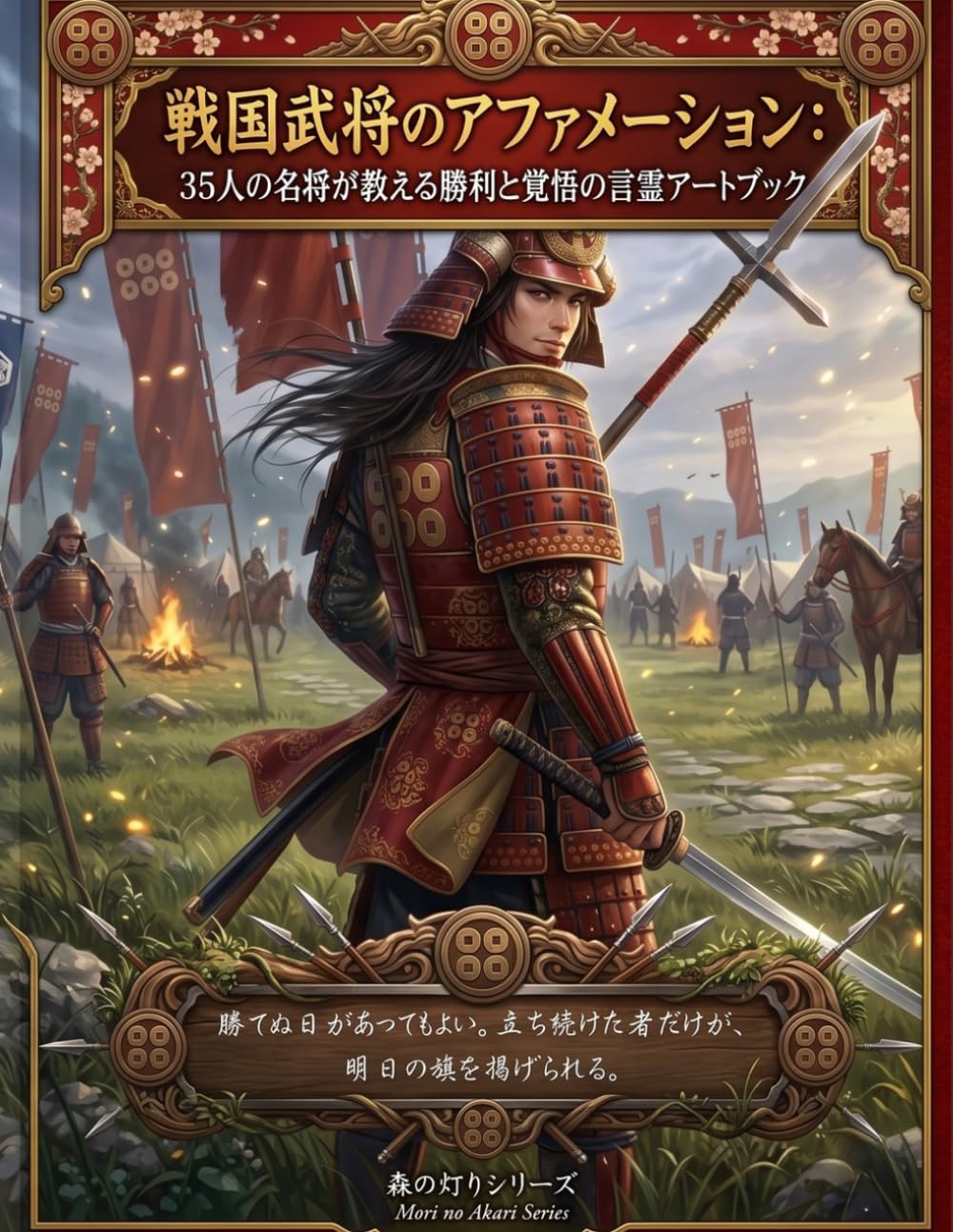 戦国武将のアファメーション：35人の名将が教える勝利と覚悟の言霊アートブック: 織田信長、伊達政宗、真田幸村ら35名が集結。魂を震わせ、運命を切り拓く最強の自己啓発アート集 (森の灯りシリーズ)