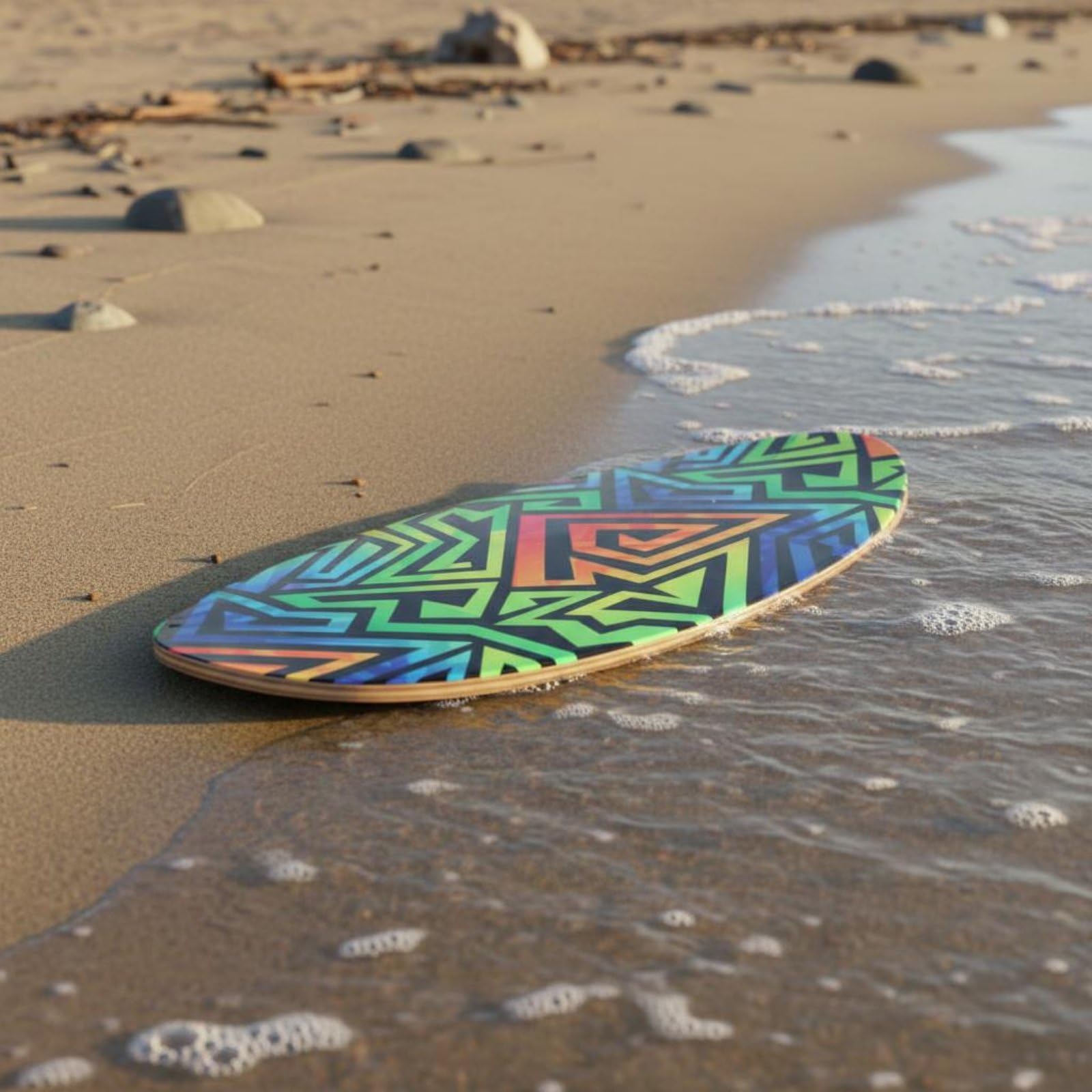 Tabla de Skimboard Ligera Tabla de Playa Madera Deporte Acuático