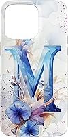 Vista 28 de Funda floral para iPhone 16 Morning Glory September Birth Flower Initial Letter M