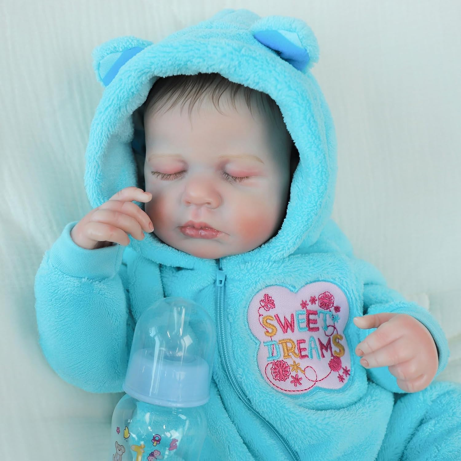 Kaydora Realistic Reborn Baby Dolls, 20 Inch Reborn Toddler Girl, Lifelike Handmade Vinyl Doll with Weighted Soft Body, Reborn Babies That Look Real, Advanced Painted Gift Set for Kids Age 3+