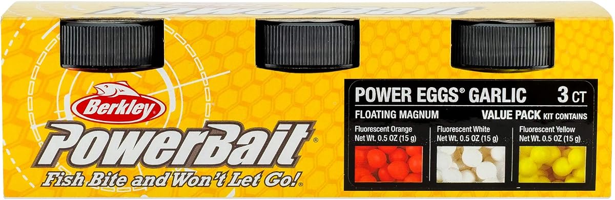 Berkley PowerBait Power Eggs - Cebo blando flotante para pesca Magnum