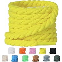 Olukssck 2 PairsThick Rope Shoe Laces for Sneakers, Round Chunky Shoelaces for Men Women Shoes