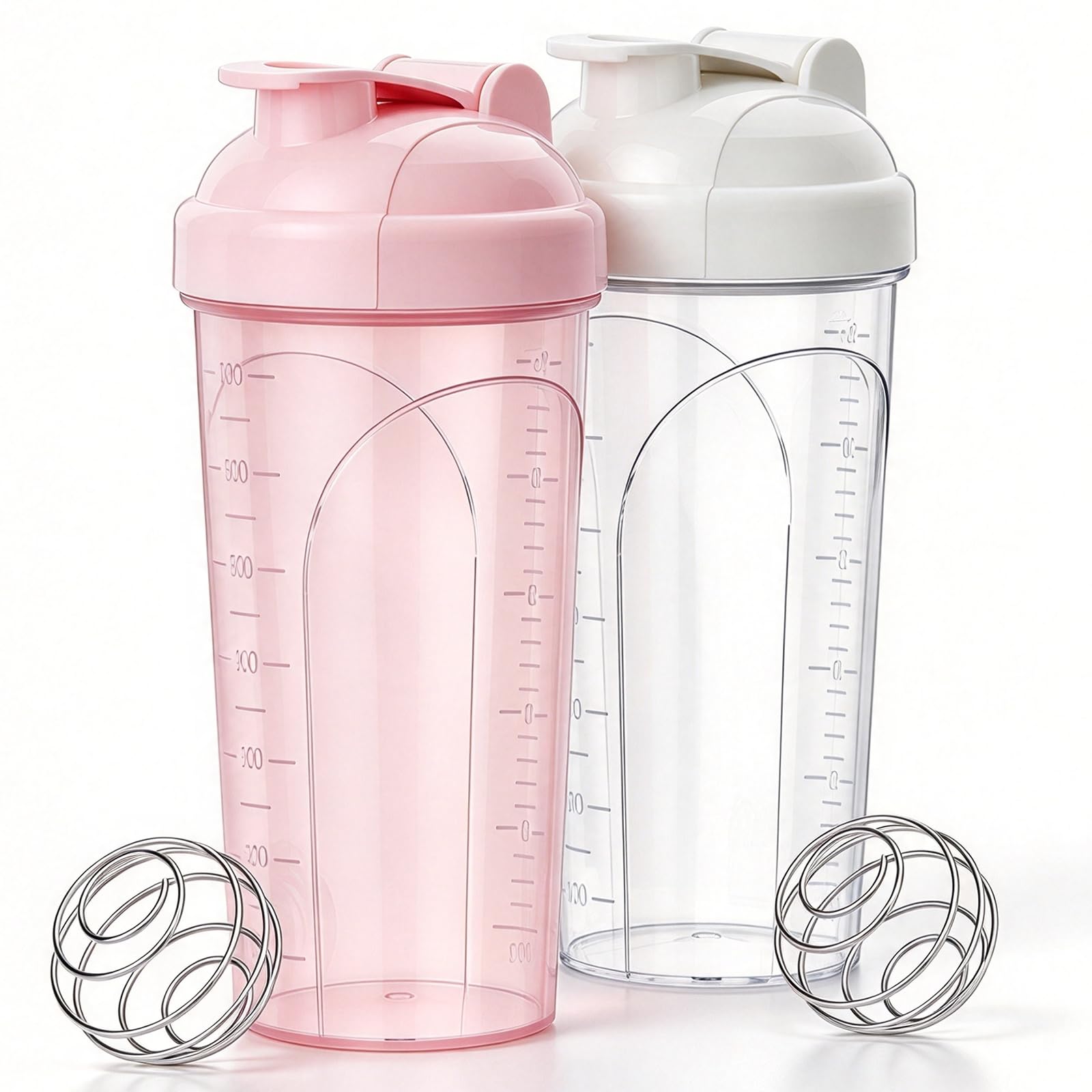 Protein Shaker Bottle 2 Pack 28oz with Mixing Ball Leakproof Gym — Amazon image 11
