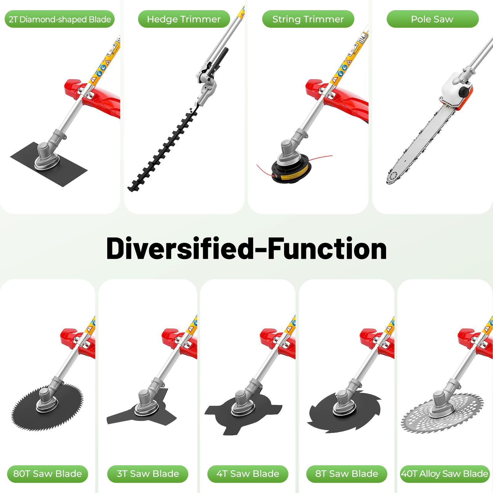 Amazon.com : 52CC 2-Stroke Gas Weed Wacker, 1700W Weed Eater Gas