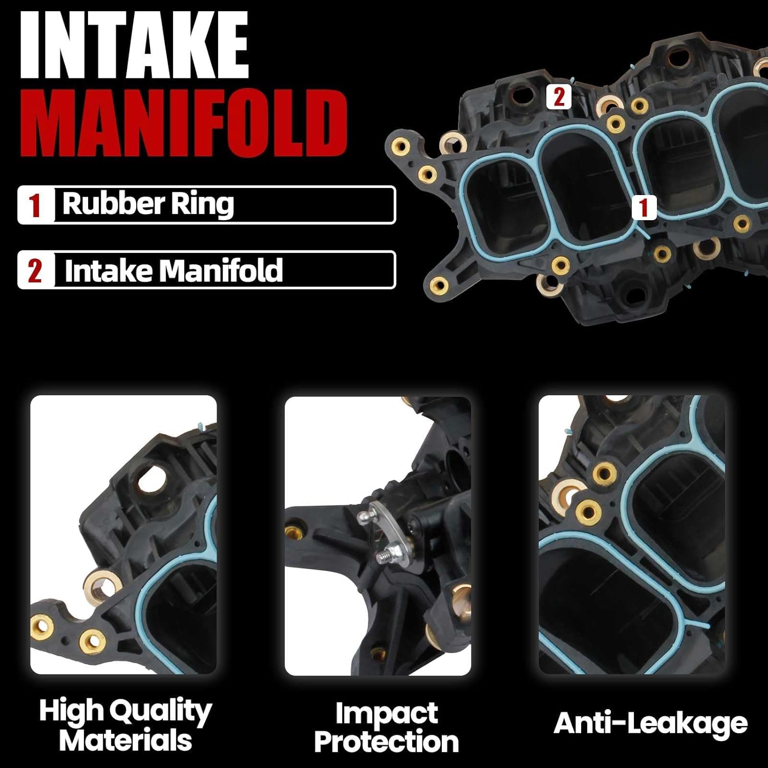 MITZONE Intake Manifold 28310-3CAA0 Compatible For Kia Sorento 2011-14 3.5L Hyundai Santa Fe 2010-2012