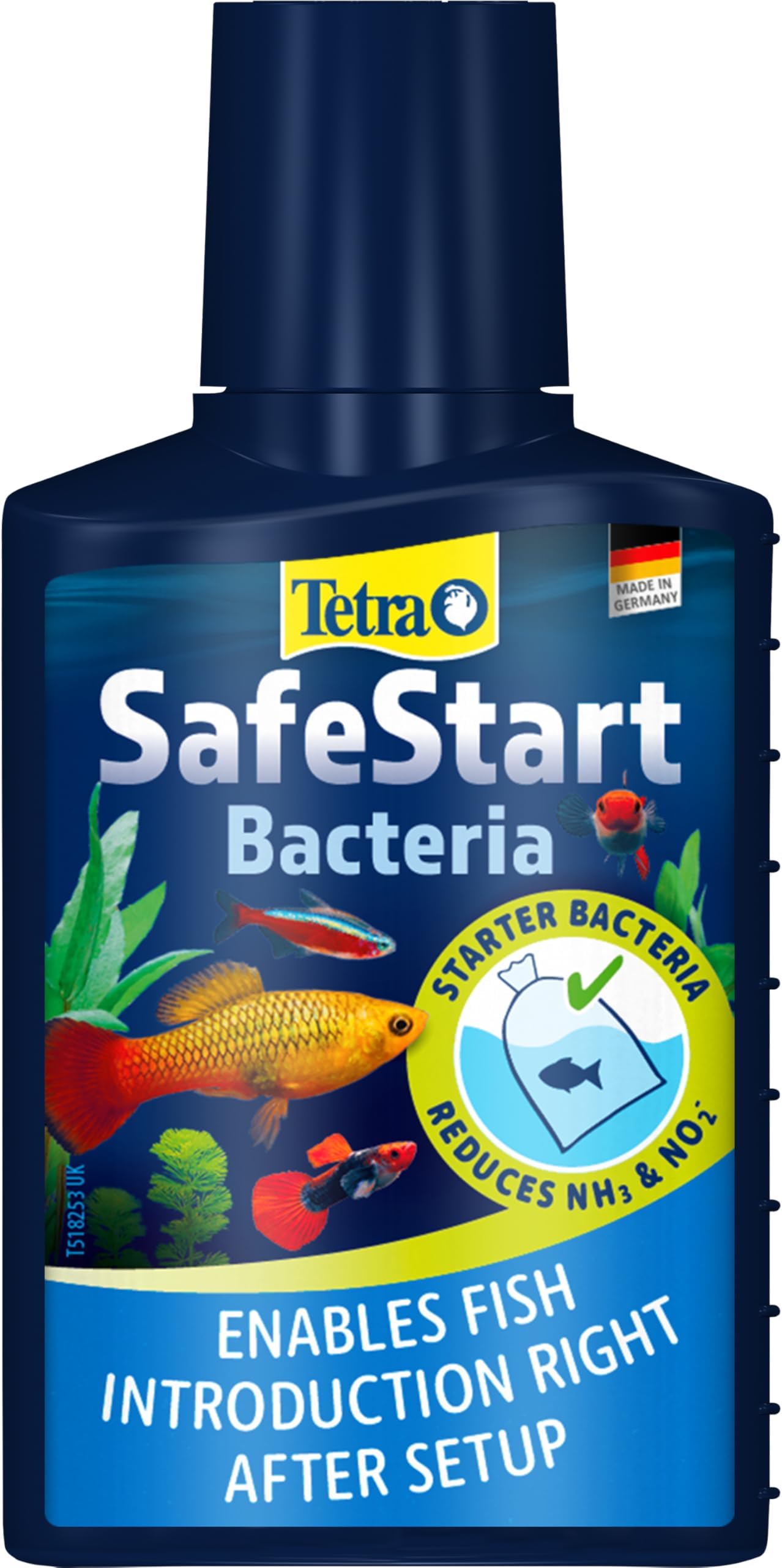 Tetra SafeStart Aquarium Starter - with live nitrifying bacteria, allows the rapid introduction of fish in an aquarium, 50 ml bottle.