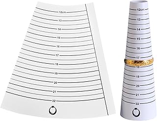 ブレスレット内周測定定規 ブレスレットゲージ 正確なサイジング 12～22cm ブレスレット内周測定ツール 高靭性プラスチック 携帯便利 チェーン バングル ジュエリーサイズ 測定紙 [並行輸入品]