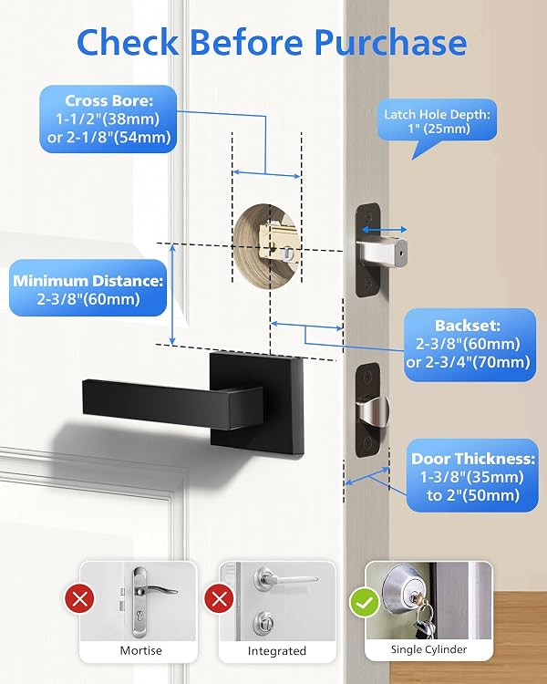 Philips WiFi Smart Lock, WiFi Lock Deadbolt, keypad deadbolt keyless Entry Door Lock for Front Door, Auto Locking by PHILIPS - Image 9