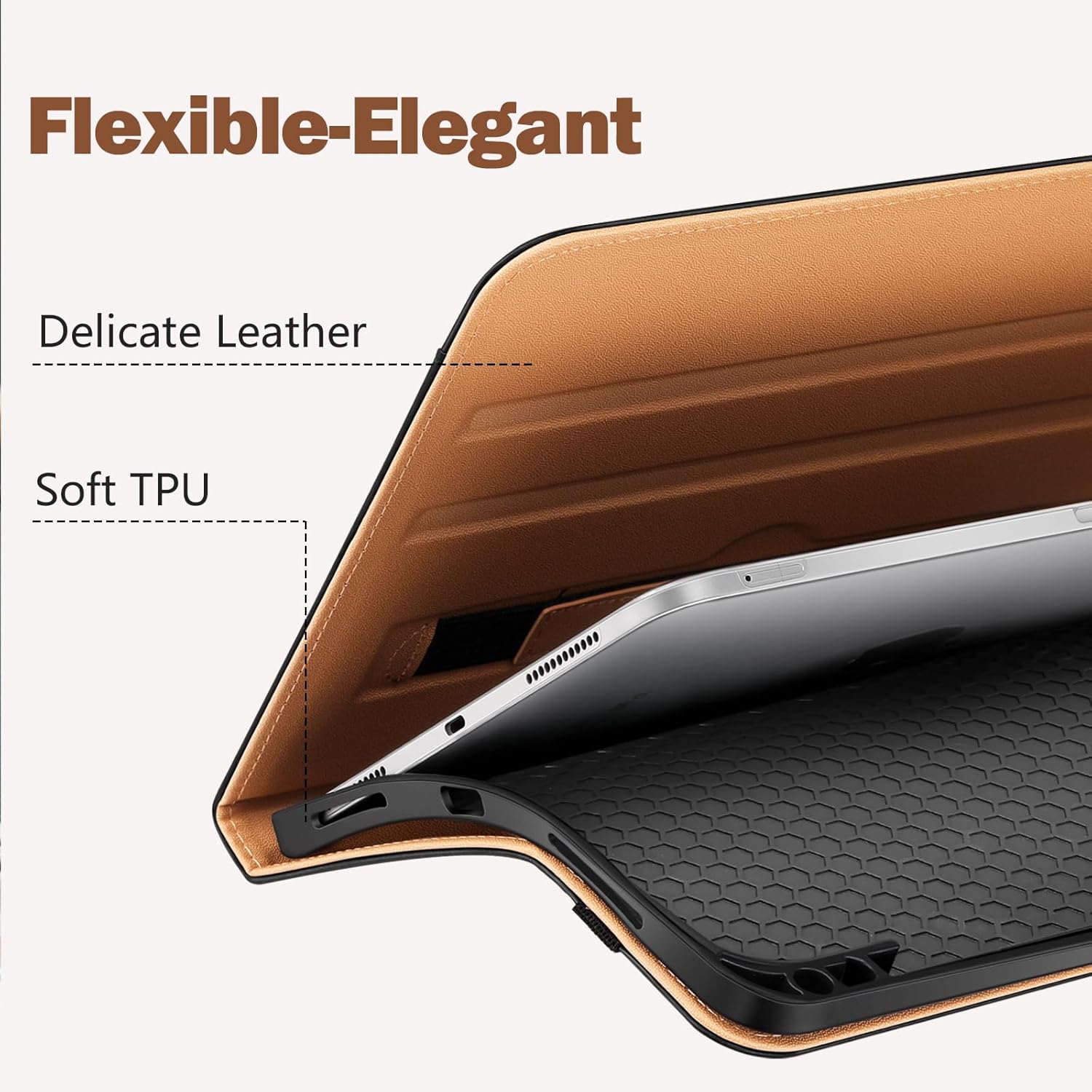 Akkerds Compatible for iPad (A16) 11th Generation Case 11 Inch 2025, for iPad 10th Generation Case 10.9 Inch 2022 with Pencil Holder, Protective Leather Business Stand Cover, Multiple Angles, Black
