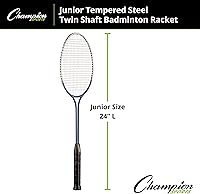Vista 10 de Champion Sports BR40 Heavy-Duty Steel Badminton Racket