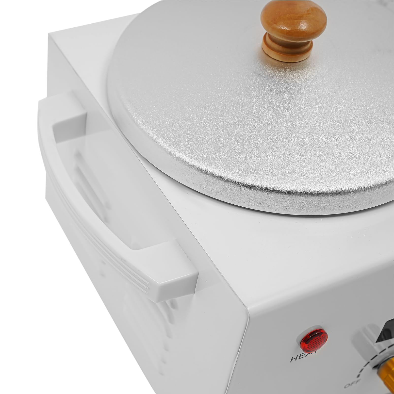 Scaldacera depilatoria, 100 W, fondatore di cera, 600 ml, doppio barattolo, temperatura regolabile, dispositivo cera, per riscaldare la cera di bellezza solida e la cera epilatoria