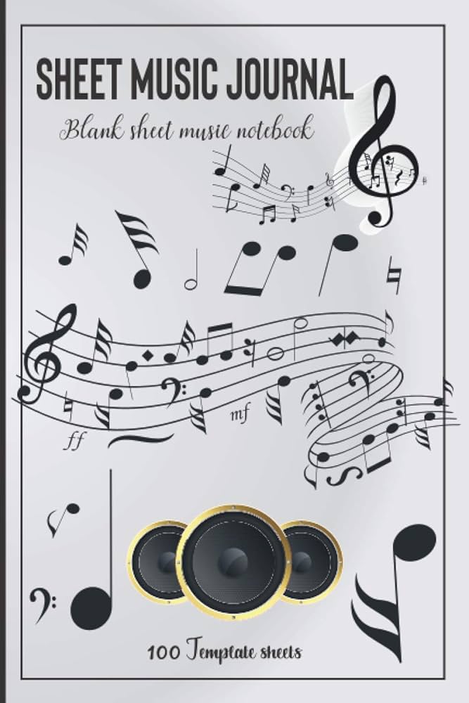 Sheet Music Journal: Music Writing Journals | Paper For Notes and