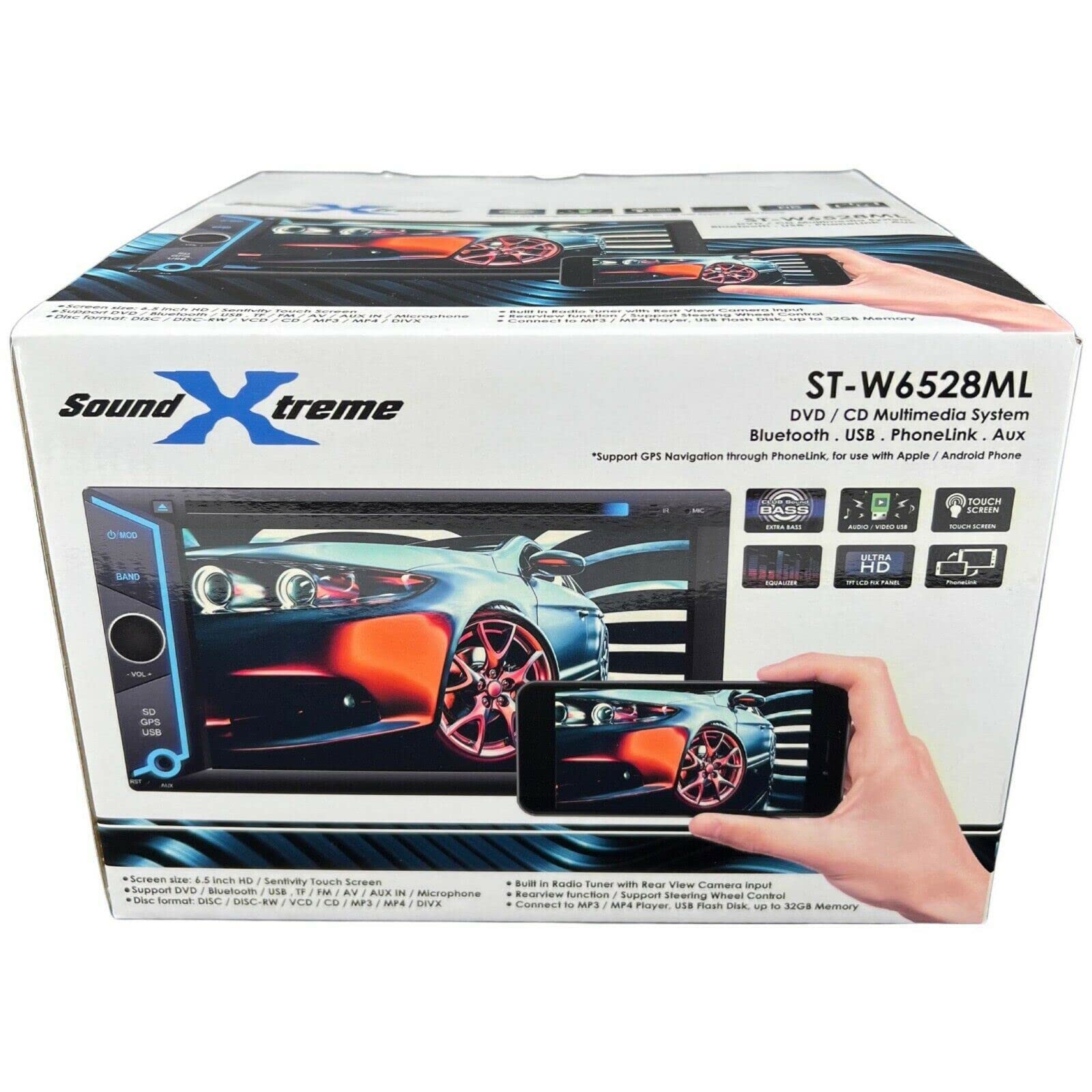 Amazon.com: SoundXtreme W6528ML Double Din Car 6.2