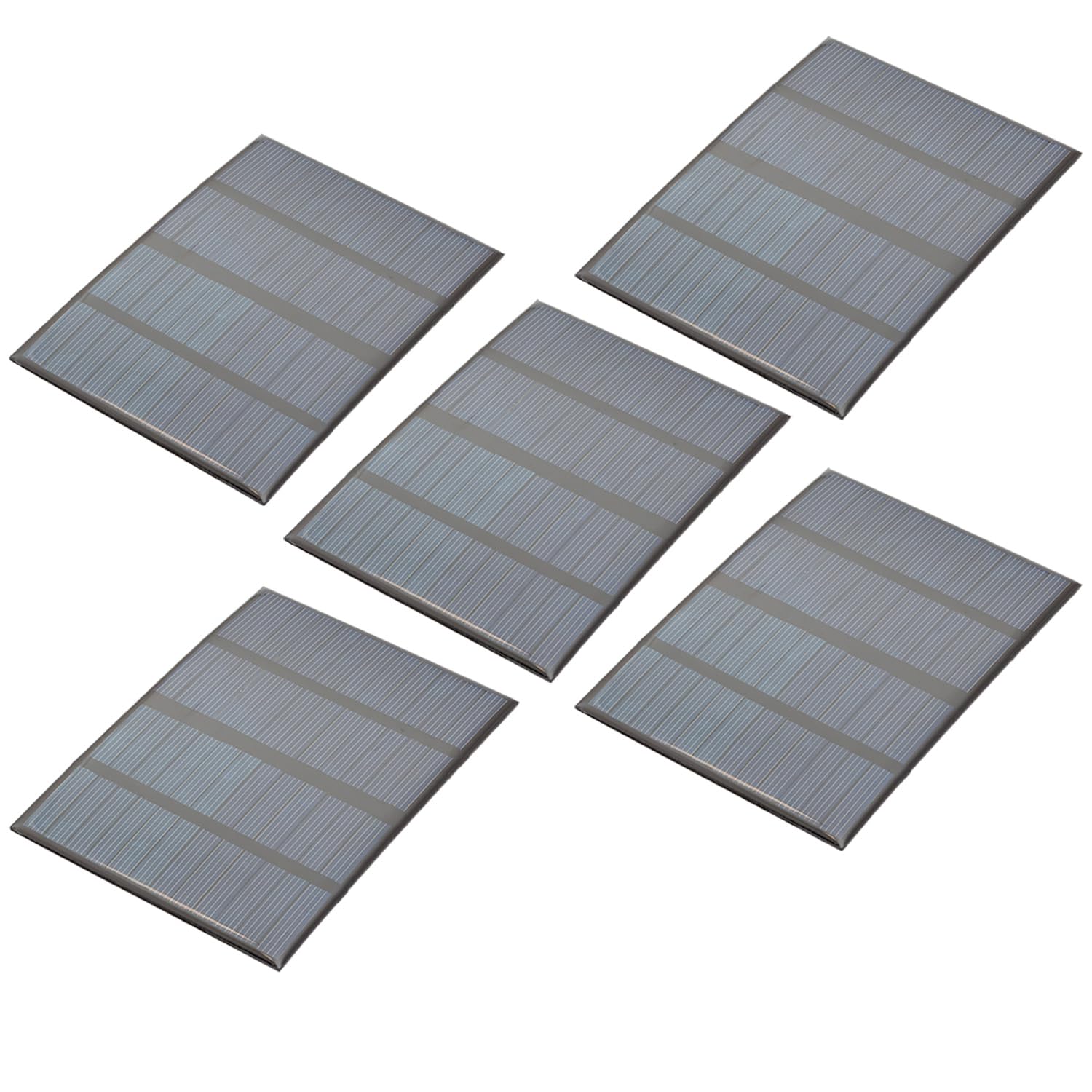 AZDelivery 5 x zestaw modułów, polikrzem, mini panel słoneczny 5 V, 1,5 W, mały panel słoneczny, przenośny system do ładowania baterii, telefonów komórkowych zamkniętych wodoodporną żywicą